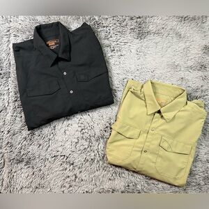 5.11 Tactical Shirts Bundle 2XL Black & Khaki Short Sleeve Work Outdoor